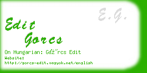 edit gorcs business card